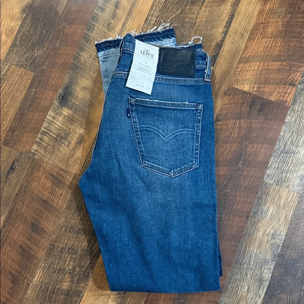 NWT Levi's Made & Crafted 502 Taper Patchwork Selvedge Jeans Big E 32x34